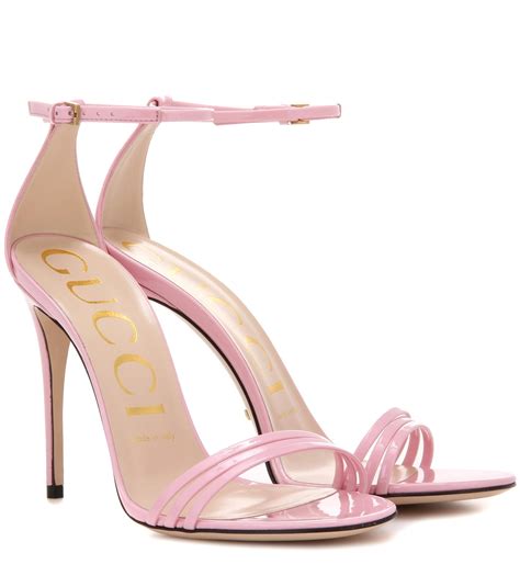 gucci pink patent sandals|Gucci sandals numeran marcus.